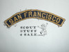 SAN FRANCISCO Blue and Gold Cub Scout community strip, sewn