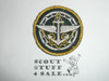Senior Crew Leader Senior Scout and Explorer Emblem Patch on Green, CAW Design, sewn