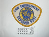 Law Enforcement Explorer Scout Patch, Los Angeles Police Department, yellow bdr