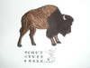 Wood Badge Cut Out Buffalo Patch