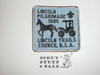 1985 Lincoln Pilgrimage Patch, Lincoln Trails Council - Boy Scout