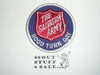 The Salvation Army Good Turn Day Patch, blue twill with wht r/e bdr