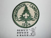 1954 Conservation Camporee Patch, Generic BSA issue, white twill, green c/e