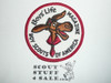 Boys' Life Magazine Patch, wht twill with red r/e
