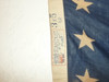 Original 48 star United States Flag, sewn stripes and dyed stars, Linen material, 3' x 5', some discoloration, FLG3
