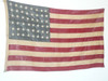 Original 48 star United States Flag, sewn stripes and stars, Linen material, 2.5' x 4', some fading to color, FLG4