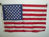 Original 50 star United States Flag, sewn stripes and embroidered stars, 16"x24", FLG17