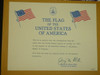 Original 50 star United States Flag, sewn stripes and embroidered stars, 3'x5', Flown over the US Capital, New in Box, FLG18