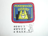Pinewood Derby Patch, Generic BSA Cub Scout Patch, blue twill with red r/e
