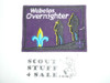 Webelos Overnighter Patch, Generic BSA Cub Scout Patch, purple velvet