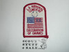 Los Angeles National Cemetery Grave Decoration Patch, Los Angeles Area and Western Los Angeles County Councils, No Year 1980's, Christian/Catholic