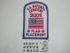 Los Angeles National Cemetery Flag Placement Patch, Los Angeles Area and Western Los Angeles County Councils, 2005