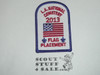 Los Angeles National Cemetery Flag Placement Patch, Los Angeles Area and Western Los Angeles County Councils, 2013