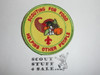 Scouting for Food Generic Patch, Cornucopia, yellow twill with grn r/e