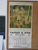 1969 Boy Scout Wall Calendar, Full Size, Beyond the Easel by Norman Rockwell, 10" x 46", Dec page only, #P103