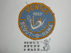 Crescent Bay Area Council, 1957 Venice District Scout-o-rama Patch, lite use