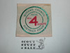 1958 Queens Council All For Scouts Woven Patch
