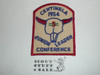 Centinela District Junior Leader Conference Patch plus segment, Los Angeles Area Council, Boy Scout, 1954