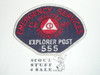 Emergency Services Explorer Post 555 Patch, sewn