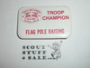 1985 National Jamboree Flag Pole Raising Troop Champion Button