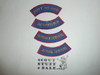2005 National Jamboree 4 of the 5 Participation Rocker Patches