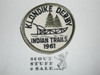 Indian Trails Klondike Derby Patch, 1961
