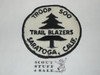 Troop 500 Trailblazers Patch, Saratoga California