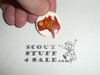 1987-1988 Boy Scout World Jamboree Pin, Australia Map, Red