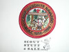 Camp Masonite Navarro Patch, San Mateo Area Council, 30th Anniversary, 1986, red bdr
