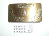 Camp Three Falls 1970's Brass Buckle, Ventura County Council