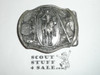 Cast Indian on Horseback Belt Buckle