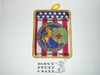 2001 National Jamboree Western Region Action Center Service Patch, gold mylar bdr