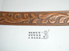 Ten Mile River Scout Camp Tooled Leather Belt, 40" waist, Unused