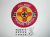Philmont Scout Ranch, Training Center Patch, Yellow Background, black behind brands