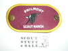 Philmont Scout Ranch, Embroidered Snap Neckerchief Slide, Bull Logo