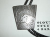 Philmont Scout Ranch,STERLING Silver Tooth of Time Bolo Tie with braided leather cord and silver tips