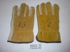Philmont Scout Ranch, Leather/suede Work Gloves with Philmont Brands