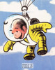 Curious George Cartoon Postcard by Classico San Francisco #228-004, 8x10"