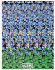 Garden of Eden Magic Eye 3D Optical Illusion Postcard, Classico SF #528-021, 8x10"
