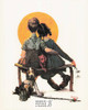FIRST LOVE, Norman Rockwell Artwork Postcard, Classico SF #575-011, 8x10"