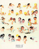A DAY IN THE LIFE OF A GIRL, Norman Rockwell Artwork Postcard, Classico SF #575-014, 8x10"