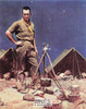 THE SCOUTMASTER, Norman Rockwell Boy Scout Postcard, Classico SF #575-041, 8x10"