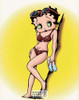 Betty Boop, Sunbathing Boop, Cartoon Postcard by Classico SF #670-010, 8x10"