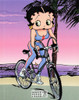 Betty Boop, Bicycle Boop, Cartoon Postcard by Classico SF #670-012, 8x10"