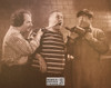 The Three Stooges Sepia Poster Postcard by Classico SF #130-251, 11x14"