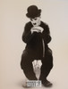 Charlie Chaplin Poster Postcard by Classico SF #148-001, 11x14"