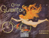 Cycles Gladiator 1895 French Advertising Poster Postcard by Classico SF #194-511, 11x14"