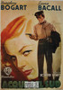 Humphrey Bogart South Pacific Vintage French Movie Poster, Editions Nugeron #E29, 11x15.25"