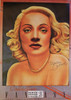 Marlene Dietrich Vintage French Poster, Editions Nugeron #STAR5, 10.5x15.25"