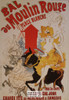 Moulin Rouge 1900's Ad Vintage French Poster, Editions Nugeron, 11x15.25"